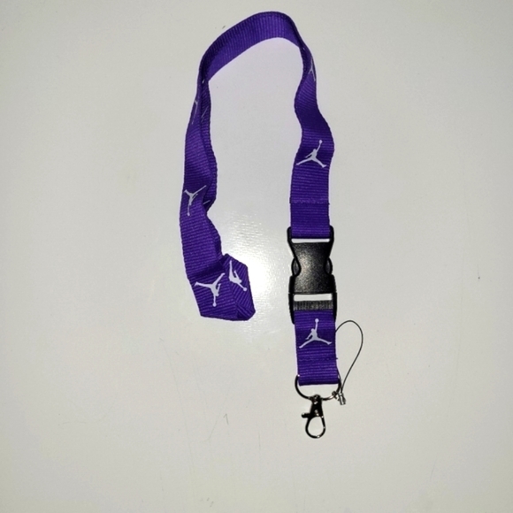 Best Sport Unisex Jordan Combo R One Size PurpleLanyards with Metal Clip (2pcs) - Picture 3 of 12